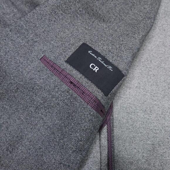 Trunk Club Custom Unstructured Gray Wool Blazer Surgeons Cuffs Designer 44 Chest - Picture 5 of 9